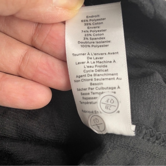 Talbots Black Quilted Double Cloth Mock Neck Sweater 3X, Warm, Fall, Winter - Picture 8 of 11